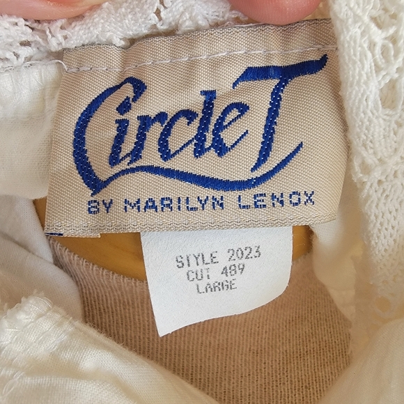 Vintage Circle T Western Blouse SZ  L - Picture 2 of 8